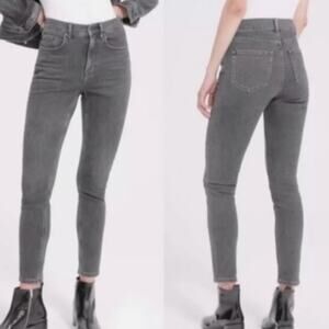 3/$20 Everlane Gray Cotton Modal Blend Skinny High Waisted Ankle Jeans Size 24